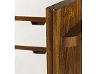 Aparador bicolor combinado con puertas y 6 cajones