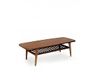 Mesa de centro con estante colonial