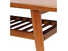 Mesa de centro con estante colonial