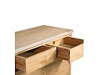 Aparador minimal de madera de teka con puertas y cajones