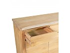 Aparador minimal de madera de teka con puertas y cajones