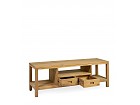 Mueble Tv madera de Teka con dos cajones