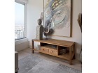 Mueble Tv madera de Teka con dos cajones