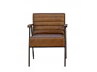 Sillón de piel, estructura de hierro 