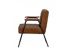 Sillón de piel, estructura de hierro 