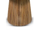 Mesa comedor redonda madera teca