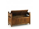 Banco baúl estilo rústico madera de Mindi