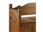 Banco baúl estilo rústico madera de Mindi