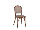 Silla madera de Roble con rejilla en respaldo