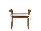 Banqueta individual de madera de mindi