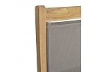 Silla de jardín plegable de madera y tela
