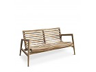Banco madera de Teka, dos plazas