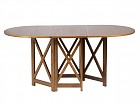 Mesa libro de madera color nogal