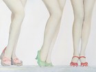 Cuadro retro piernas de mujeres