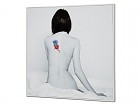 Cuadro mujer con tattoo estilo bohemio