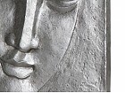 Cuadro Buda plata 70x100 cm