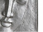 Cuadro Buda plata 70x100 cm