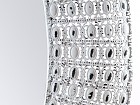 Espejo metal oval blanco 154 cm