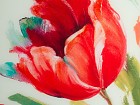 Cuadro espejo flor roja B