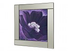 Cuadro espejo flor púrpura B
