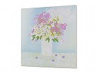 Cuadro pintado al óleo florero A