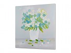 Cuadro pintado al óleo florero B
