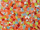 Cuadro pintado al óleo flores rojas