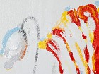 Cuadro pintado al óleo flor B