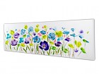 Cuadro rectangular flores al óleo A