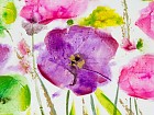 Cuadro rectangular flores al óleo B