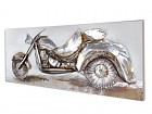 Cuadro rectangular al óleo moto 