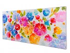 Cuadro lona digital flores de colores