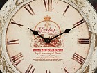 Espejo con reloj vintage