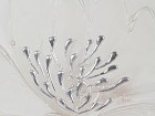 Cuadro al óleo blanco flor A