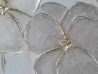 Cuadro al óleo flores blancas