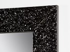 Espejo estucado lacado negro 66x167 cm
