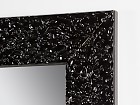Espejo estucado lacado negro 76x98 cm
