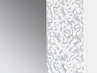 Espejo estucado blanco/plata 66x167 cm