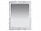 Espejo estucado blanco/plata 76x98 cm