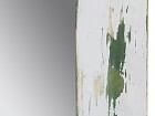 Espejo blanco decapado verde 45x147 cm
