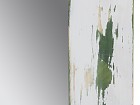 Espejo blanco decapado verde 76x98 cm