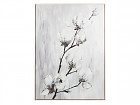 Cuadro flores blanco y negro