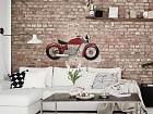 Decoración pared motocicleta custom en metal