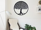 Adorno de pared árbol de la vida y ramas en espiral 60 cm