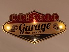 Placa metálica garage con luz led