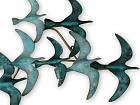 Decoración de pared vuelo pájaros de metal