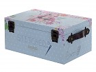 Caja tapizada Frida Kahlo azul para costura