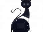 Reloj de sobremesa gato negro