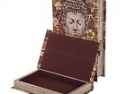 Set de 2 cajas decorativas con la imagen de Buda