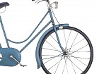 Adorno decorativo de bicicleta vintage en azul